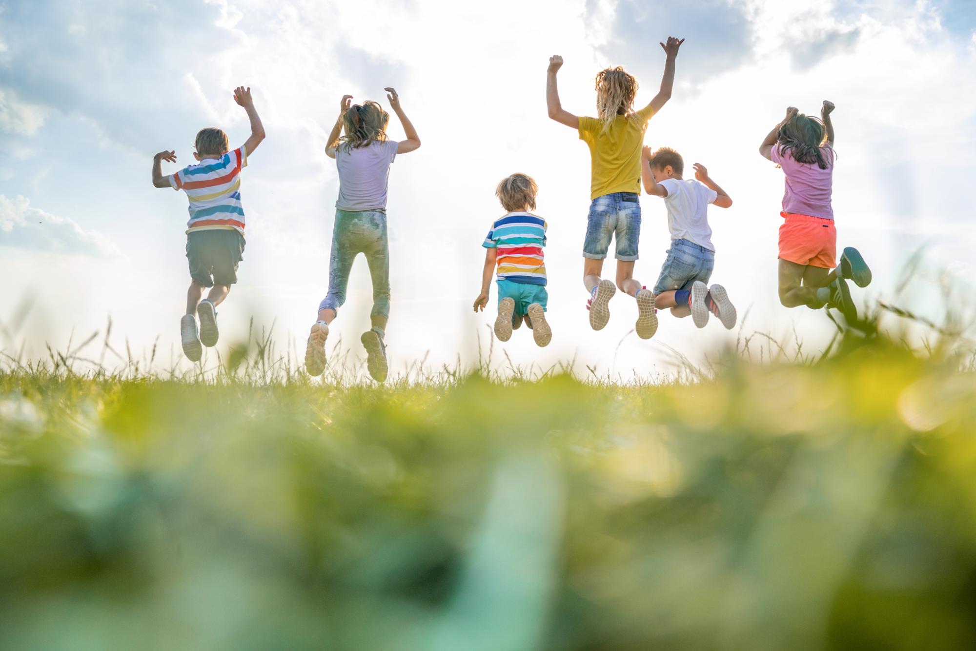 Kids jumping